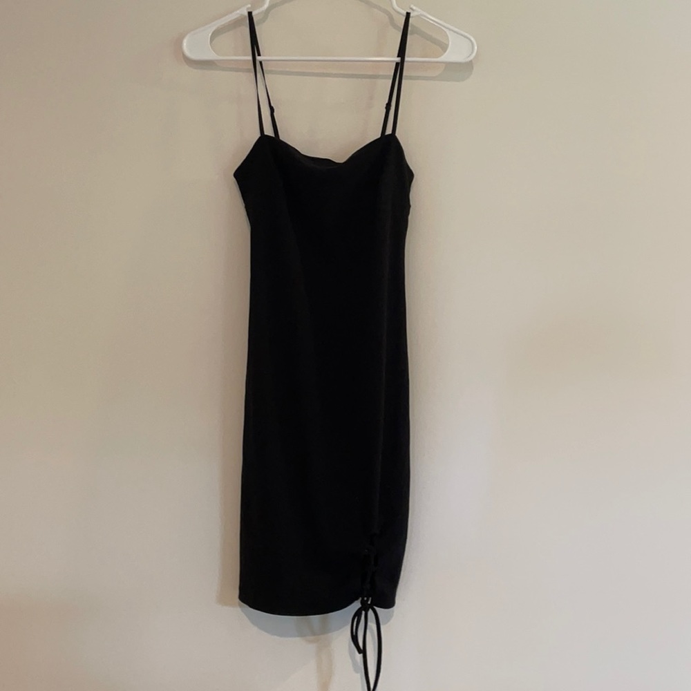 Black dress with lace detail. Size M.